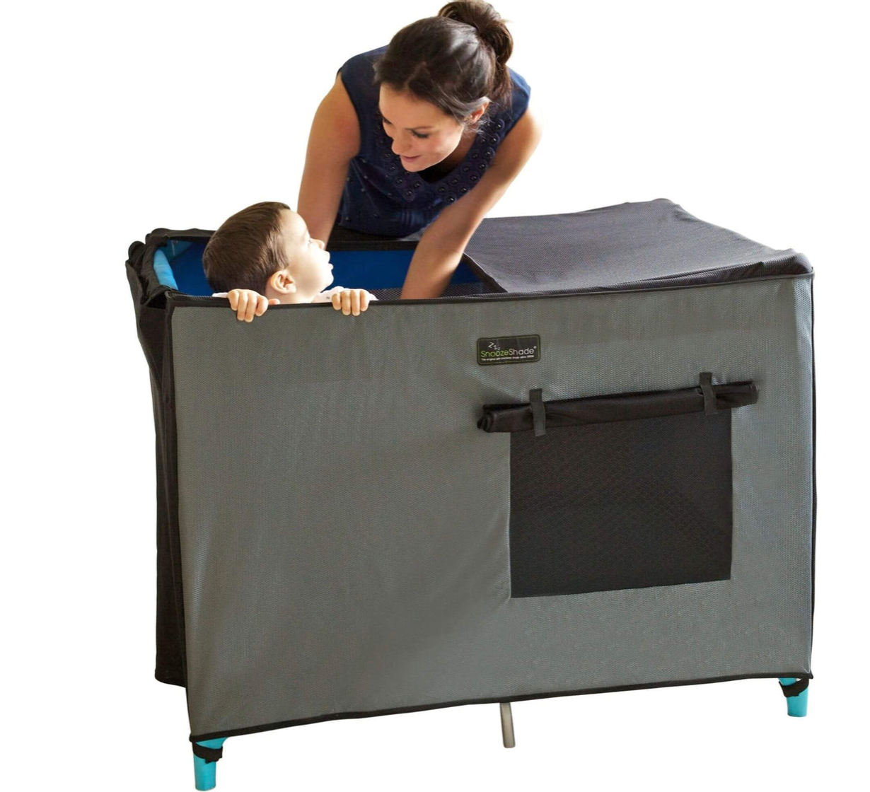 Snoozeshade for travel cot The Sleep Teacher